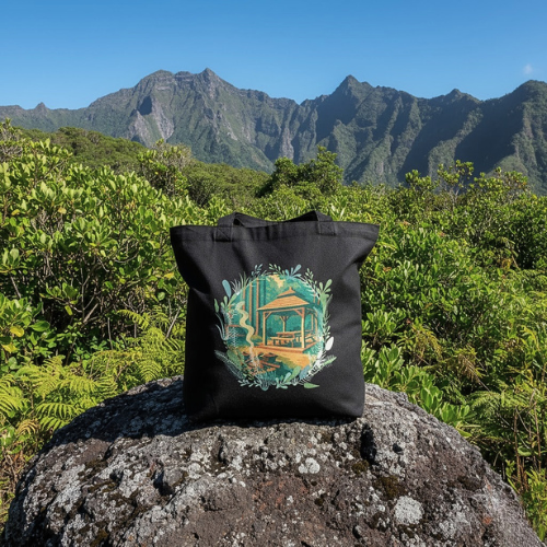 Sac Cabas Noir « Reflet des Hauts »